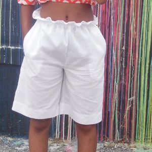 Summer Breeze Collection~White Ruffle Shorts